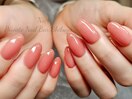 艶ワンカラー夏ネイル