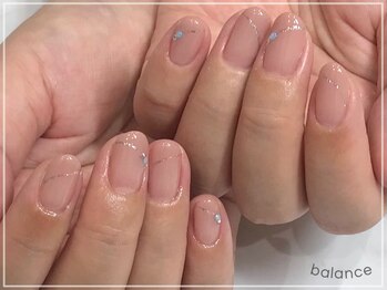 ラメラインデザイン♪