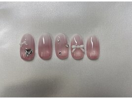 PINKベースホワイトグラデ