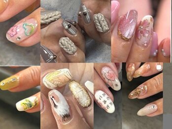 ケットシーネイルオキナワ(Cait C Nail Okinawa)の写真/プライベートサロンでゆったりしながらお気に入りの指先へ☆ニュアンス、個性派、持ち込みもお任せ下さい♪