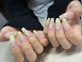 長さ出しハイビスカスデザイン