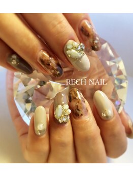 レッシュネイル サロンアンドスクール(RECH NAIL salon&school)/べっ甲ネイル