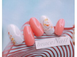 ワイヤー×押し花ネイル