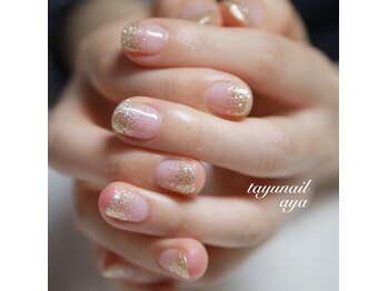 たゆ ネイル(たゆnail)/ラメグラデーション
