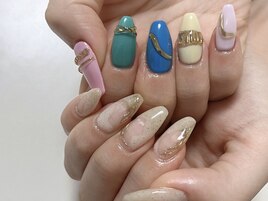 ちぐはぐネイル