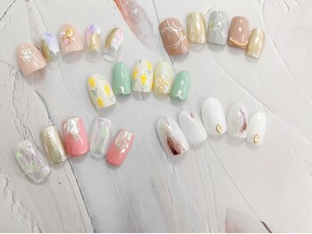 リッチ トゥ 安城店(Rich to)の写真/組み合わせネイルから自分好みに自由にカスタマイズ♪周りと差がつく最新トレンドネイルが叶う！