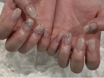 プリュム(plume)の写真/ショートNail派の方も大満足☆彡《オーダーメイド10本付け放題が初回のみ¥7900》お得なクーポンあり★