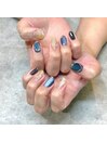冬のリングネイル