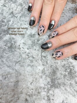 プライベート ネイルサロン マーマ(murmur)/牛柄ネイル