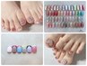 FOOTジェル◆親指アート定額コース￥10800