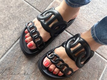 リュール(Rueul.)/foot one color*パラジェル使用