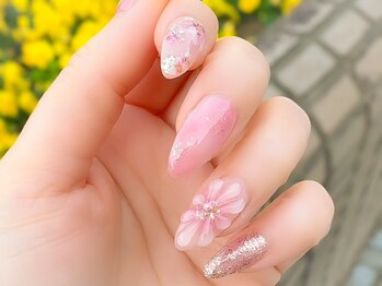 シェル ネイル(Cher nail)の写真/【オフ込ジェルワンカラーラメグラ¥4800/アート2本¥6000/4本¥6800】持込みデザインOK！パラジェル使用☆