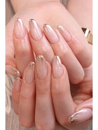 シンプル　ミラーグラデ