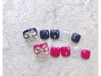 ネイルサロン ブリオン(Nail Salon Bullion)/福を呼ぶフクロウネイル