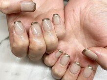 レアレアネイル(Lealeanail)/【パラジェル】ミラーフレンチ