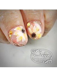 ひまわりネイル