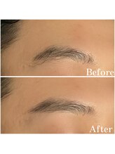 眉毛男子 新宿店/before/after