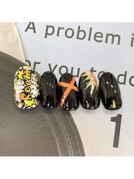 キュント(Qun’t)/爆破少年をイメージの概念ネイル