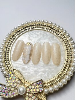 ブリリアント/ワンポイントネイル#成人式