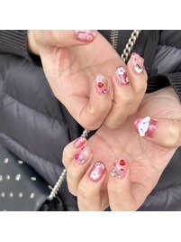 もりもりかわいいパーツネイル