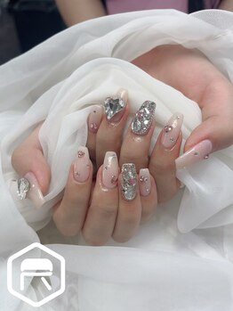 レディスペネイル ノウラ 名駅店(Redispe nail NouRa)/ホワイトネイル