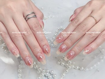 ワンホンチック/金箔ネイル/春