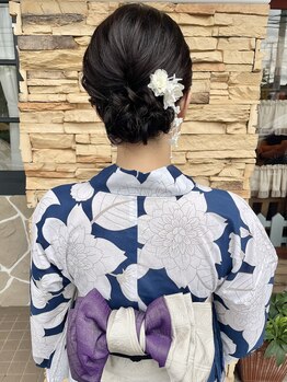 ジーニー(GeeNY)/浴衣祭りヘア、着付け