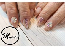 マハロネイル(Mahalo Nail)/キラキラVカットストーン