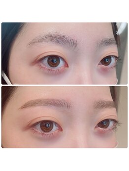 エンドアイ(&i)/アーチ眉から並行眉へ