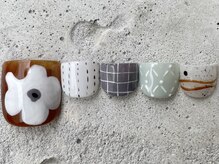 フリークネイル(FREAK Nail)/アンティークフラワーFOOT¥13500