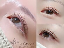 目元分析を細く行い、まつ毛の角度をミリ単位で調節◎