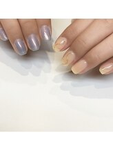 サロンリーベ(salon reve)/オーロラブルー×シアーベージュ