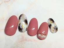 ミュゲットネイル(Muguet nail)/白べっ甲ネイル