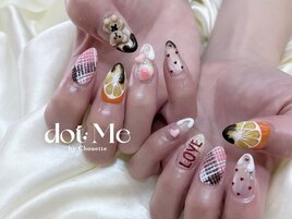 バレンタインネイル