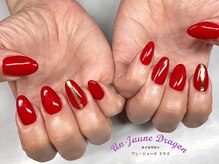 アン ジョーヌドラゴ/【自爪ネイル】赤ネイル