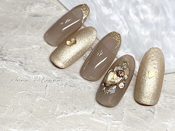 【ハンド】マイカフレークネイル