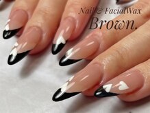 ブラウン(Brown.)/ダブルフレンチ　１０本長さだし