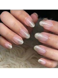 ラメグラデーションネイル