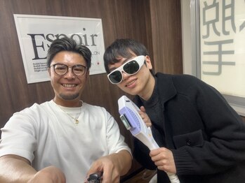 エスポワール(Espoir)の写真/【仕事帰りにサクッと】9月の肌見せOK！自己処理いらずで清潔感が続くヒゲ脱毛◎22時まで営業◎当日予約OK