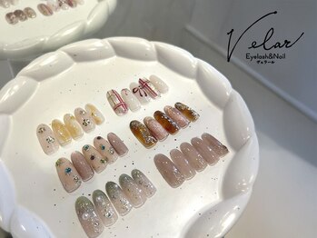 アイラッシュアンドネイル ヴェラール(Velar)の写真/キレイめやニュアンスなど、定額サンプルが豊富!デザインにお悩みの方も、やりたいデザインが見つかる♪