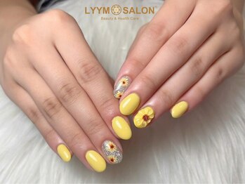 リームサロン 池袋店(LYYM SALON)/夏を彩るひまわりネイル