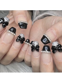 ケソン ネイル スタジオ(qeson nail studio)/お客様ネイル【french girly】