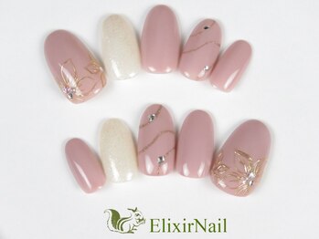 エリクサーネイル 神田(Elixir Nail)/ハンドシンプル/クーポン使用