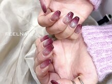 フィールネイル 天神橋店(feel nail)/マグネット/パープル/くすみ