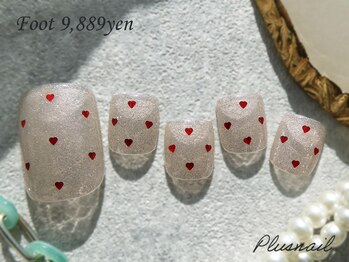 プラスネイル 北千住東口店(PLUS NAIL)の写真/可愛いフットデザイン豊富!毎月新作リリース!【触りたくなるすべすべかかと】になれる角質ケアメニューも◎