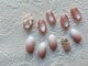 マイ ネイル 銀座店(Mai Nail)の写真/【定額アート/8,990】うるちゅるきらめき◎リボン×ワンホンネイルで上品可愛い指先に*