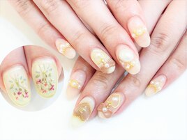 ジェル付け放題★押し花：くすみ