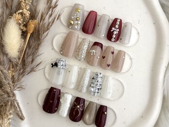 アンジュブラウン(angebrown)の写真/ワンホン.韓国系デザインが大好評◎1席のプライベートサロンでじっくり相談しながら理想のお爪を叶えます♪