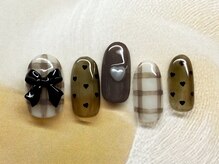 キャンアイドレッシー 三鷹ネイルサロン/リボン×ハート【定額B】