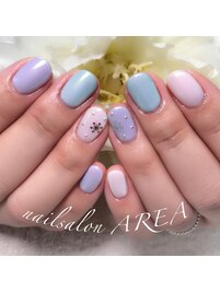 オーロラヴェールネイル